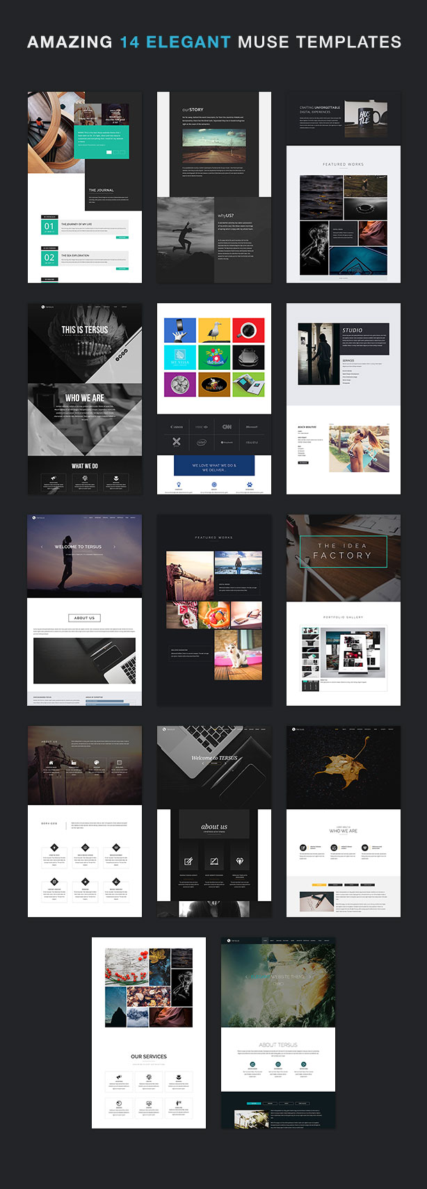 Tersus - Business Portfolio Parallax Muse Template - 6